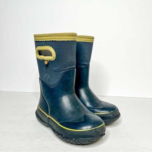 Bogs Neo Classic Solid Blue Waterproof Winter Snow Boots Size 10 Toddler - Picture 1 of 5